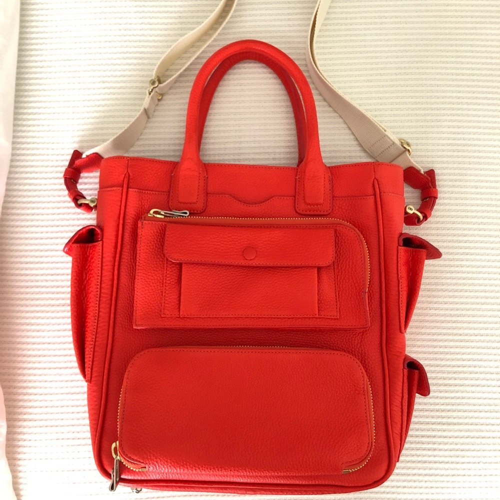 Bill Blass Mica Tote Travel Bag Cherry Red
